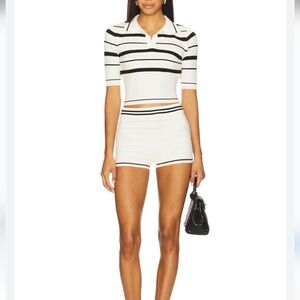 All The Ways brand off white & black matching Sweater Set Size S & XS NWTS